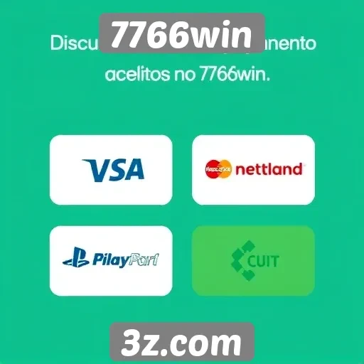 Métodos de pagamento aceitos no site 7766win